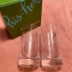 NWT Kate Spade Crystal His & Hers Hiball by Lenox